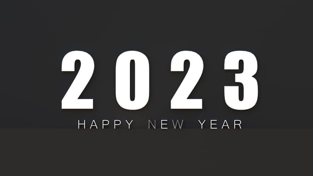 The 3d rendering of 2023 Creativity and inspiration ideas concepts with nice background