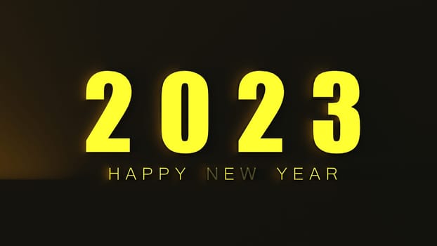 The 3d rendering of 2023 Creativity and inspiration ideas concepts with nice background
