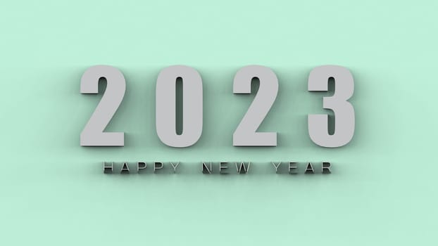 The 3d rendering of 2023 Creativity and inspiration ideas concepts with nice background