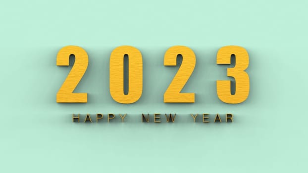 The 3d rendering of 2023 Creativity and inspiration ideas concepts with nice background