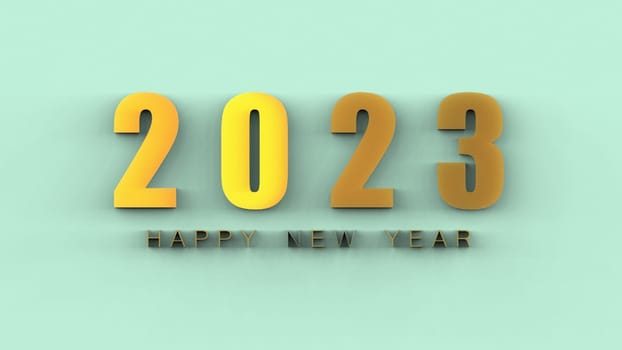 The 3d rendering of 2023 Creativity and inspiration ideas concepts with nice background