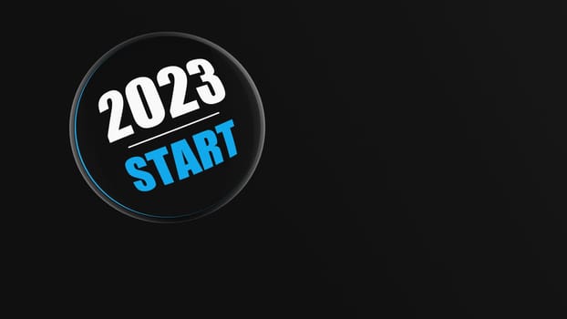 3d rendering of 2023 year start BTN
