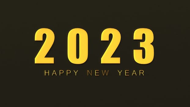 The 3d rendering of 2023 Creativity and inspiration ideas concepts with nice background
