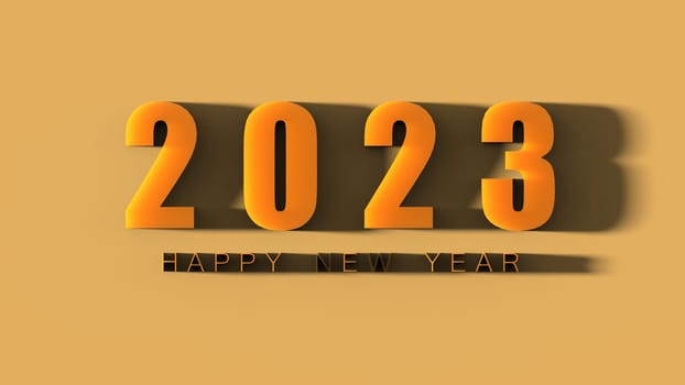The 3d rendering of 2023 Creativity and inspiration ideas concepts with nice background
