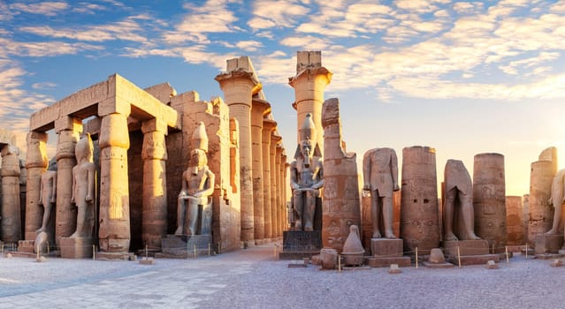 Second Pylon of the Luxor Temple, Egypt.