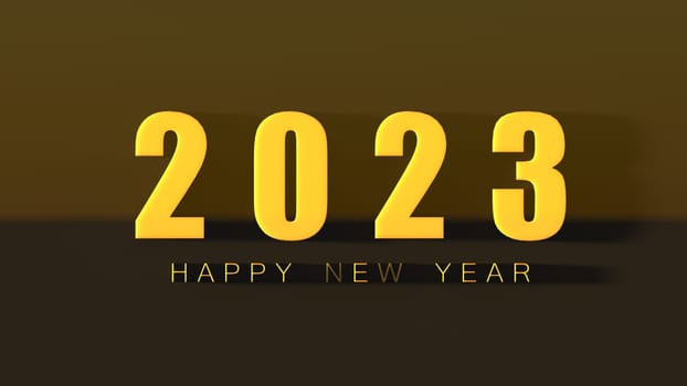 The 3d rendering of 2023 Creativity and inspiration ideas concepts with nice background