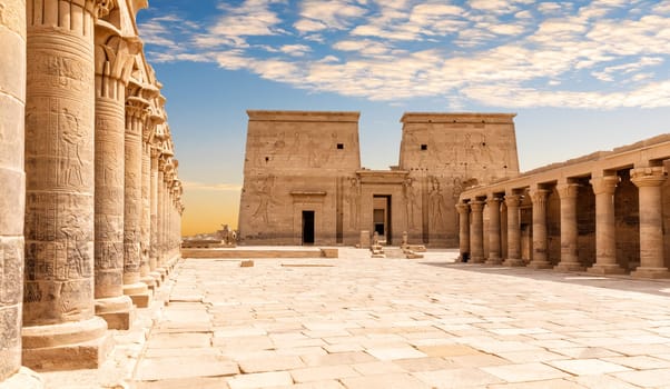 Philae Temple of Isis, Aswan, upper Egypt.