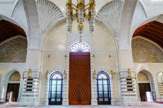December 4, 2016, Muscat, Oman: Entrance to the prayer hall in Mosque Muhammad al-Amin in Muscat, Oman