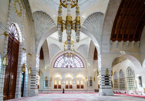 December 4, 2016, Muscat, Oman: Prayer hall of Mosque Muhammad al-Amin in Muscat, Oman