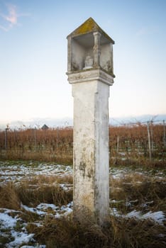 Religious column of the 17th centura near Sigless Burgenland