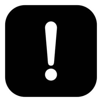 Exclamation mark and app icon