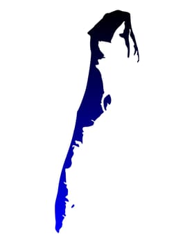Map of Hiddensee