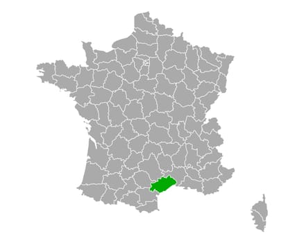 Map of Herault in France