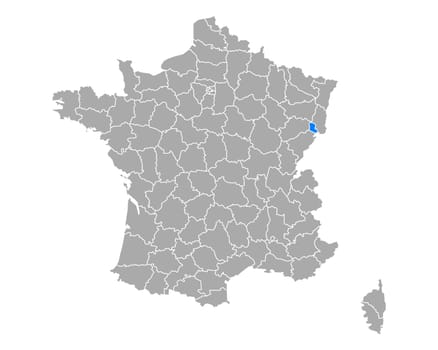Map of Territoire de Belfort in France
