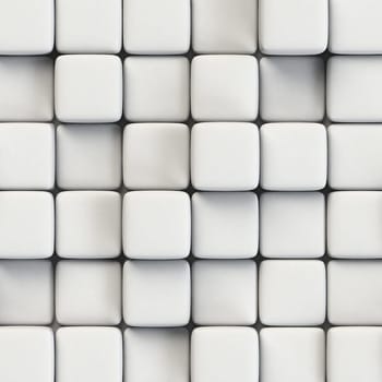 Abstract geometric background with ceramic cubes of various height.