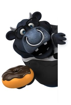 Black bull - 3D Illustration