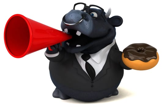 Black bull - 3D Illustration