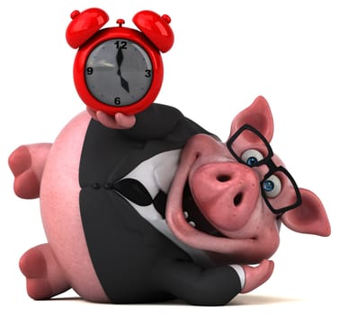 Fun pig - 3D Illustration