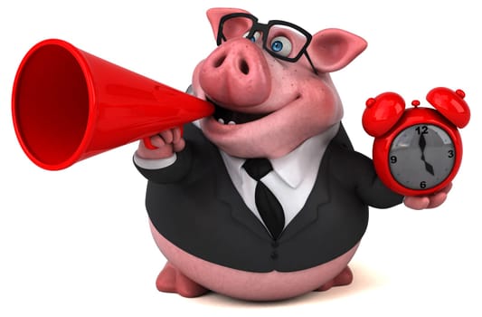 Fun pig - 3D Illustration