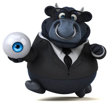 Black bull - 3D Illustration