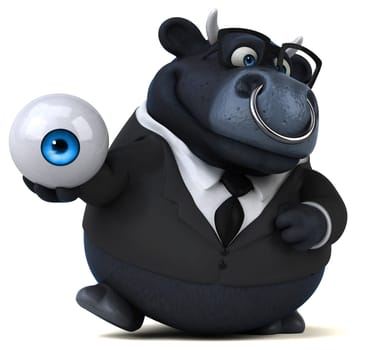 Black bull - 3D Illustration
