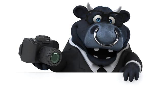 Black bull - 3D Illustration