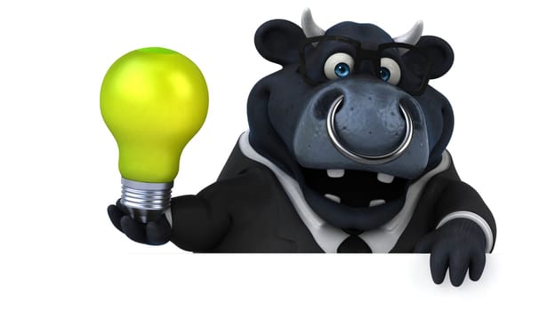 Black bull - 3D Illustration
