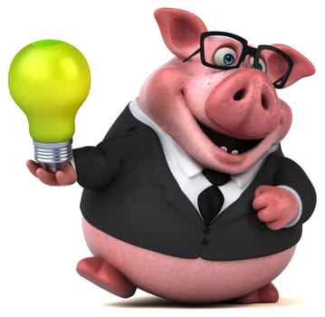 Fun pig - 3D Illustration