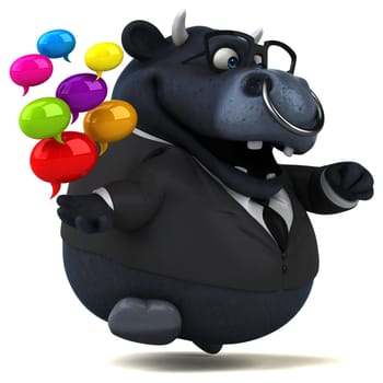 Black bull - 3D Illustration