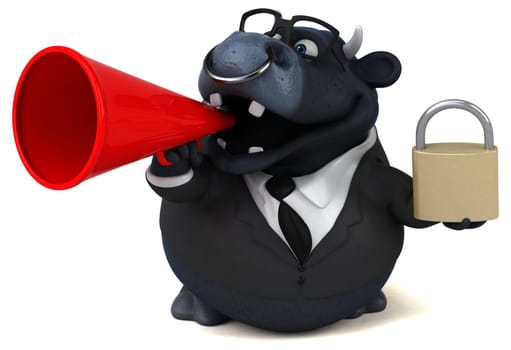 Black bull - 3D Illustration