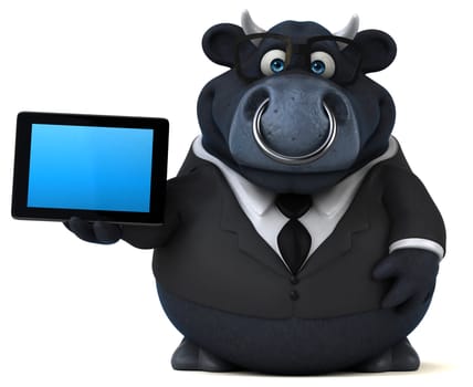 Black bull - 3D Illustration