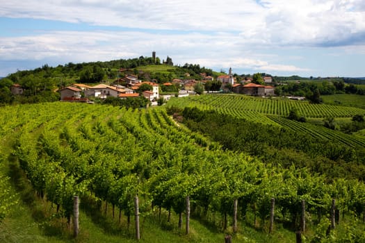 Smartno medieval village in Goriska Brda region, Slovenia.