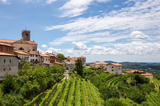 Smartno medieval village in Goriska Brda region, Slovenia.