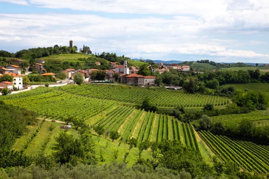 Smartno medieval village in Goriska Brda region, Slovenia.