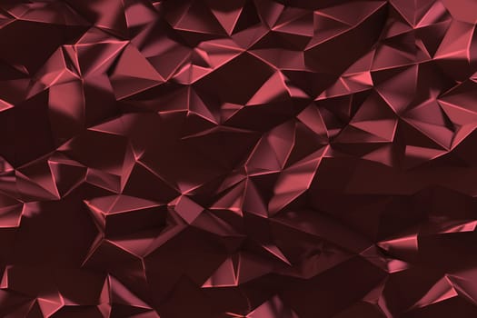 Abstract triangles low poly facet background, 3d render illustration