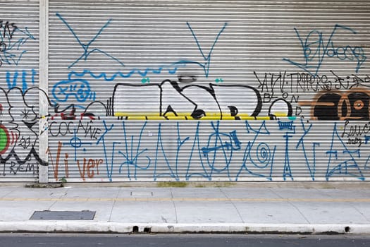 metallic gaye vandalism graffiti city sao paulo brazil