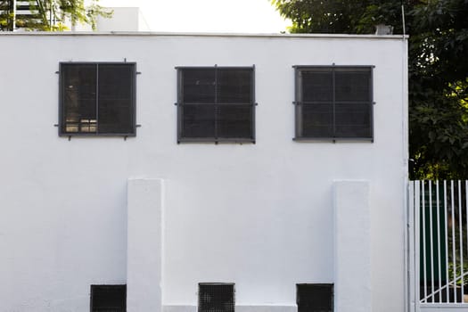 industrial modern facade white exterior