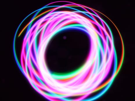 spectacular colored lights with geometric shapes special effects