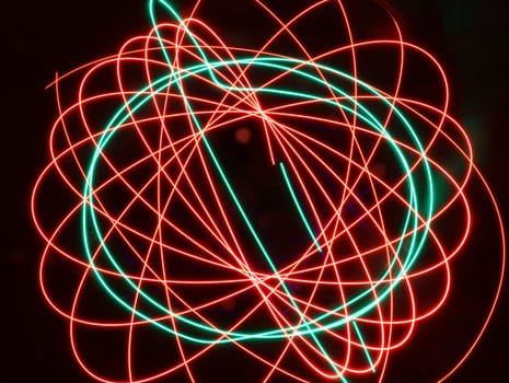 spectacular colored lights with geometric shapes special effects