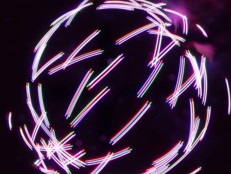 spectacular colored lights with geometric shapes special effects