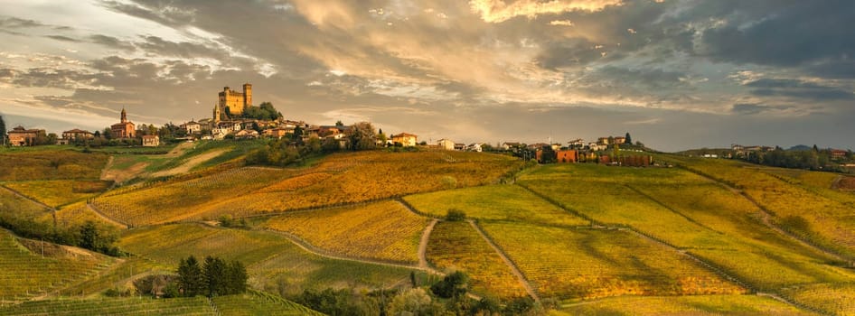 Castiglione Faletto, village in Barolo wine region, Langhe, Piedmont, Italy