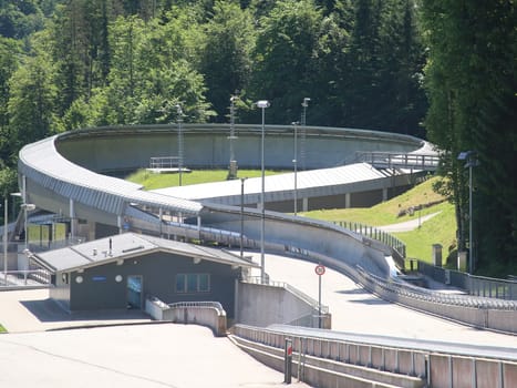 Eisarena Bob und Rodelbahn am Königssee im Sommer 2021