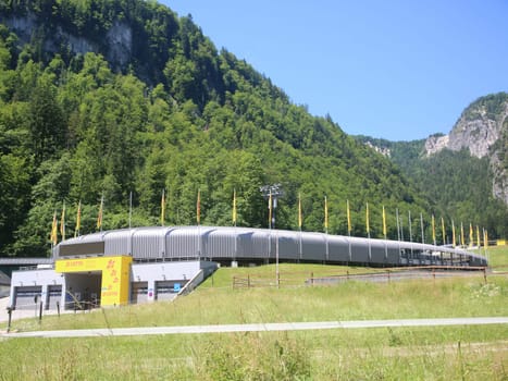 Eisarena Bob und Rodelbahn am Königssee im Sommer 2021