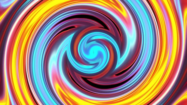 Abstract 3d render swirl with twisting lines in constant rotation effect. Ring energy sucks in spatial matter. Dynamic blurry stripes powerful tornado with view from inside.