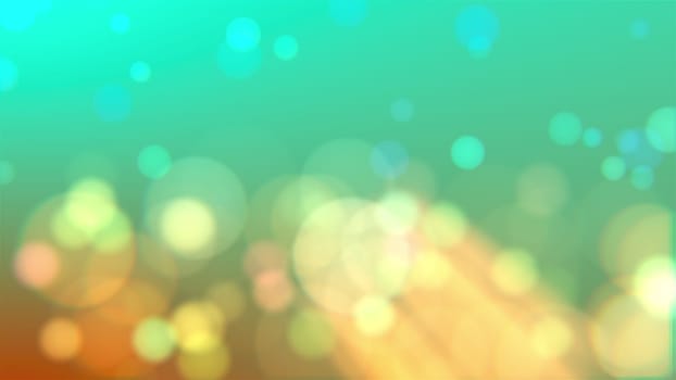 Defocused festive 3d render of bubbles floating in magical stream. Sparkling christmas round textures in soft colors. Meditative digital presentation with modern design.