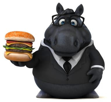 Fun horse - 3D Illustration