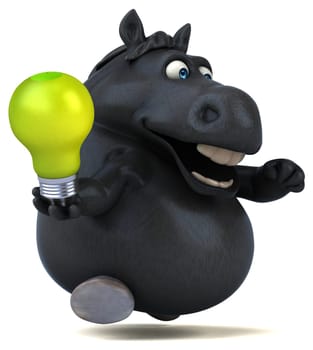 Fun horse - 3D Illustration