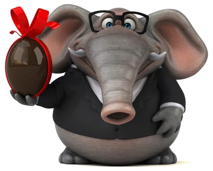 Fun elephant - 3D Illustration