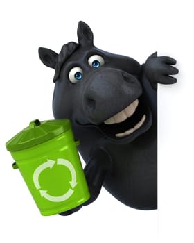 Fun horse - 3D Illustration