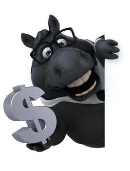 Fun horse - 3D Illustration